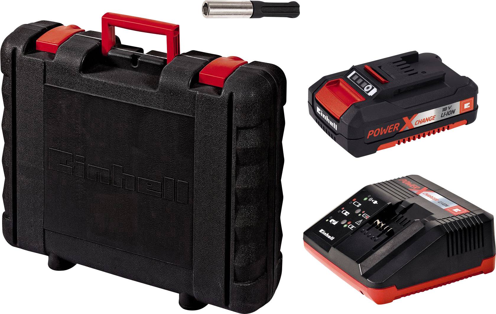 Einhell Power X-Change TE-HD 18 Li Kit SDS-Plus-Młotowiertarka akumulatorowa;18 V;1.5 Ah;Li-Ion;zaw. akumulator, zaw. wa-2