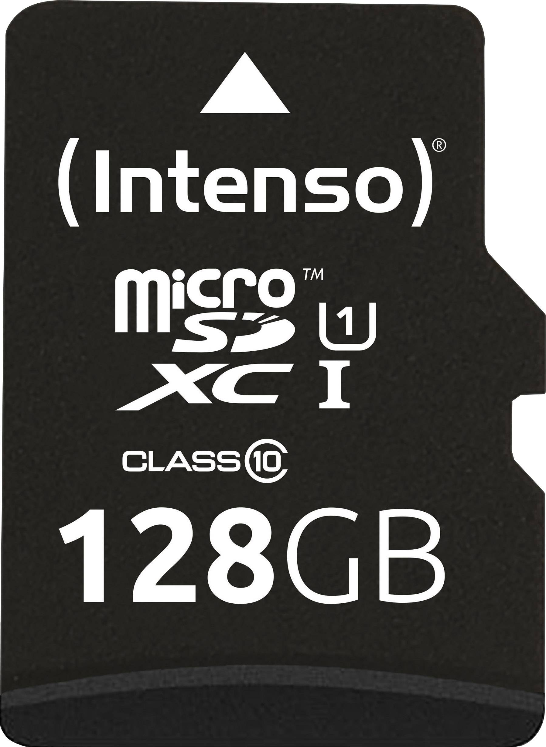 Karta MicroSDXC 'Intenso', 128 GB, Klasa 10, U1.