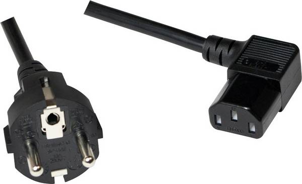 LogiLink zasilanie w niskich temperaturach kabel [1x złącze męskie z uziemieniem - 1x złącze żeńskie IEC C13] 3.00 m czarny