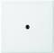 Biała kwadratowa płaszczyzna z centralnym czarnym punktem.