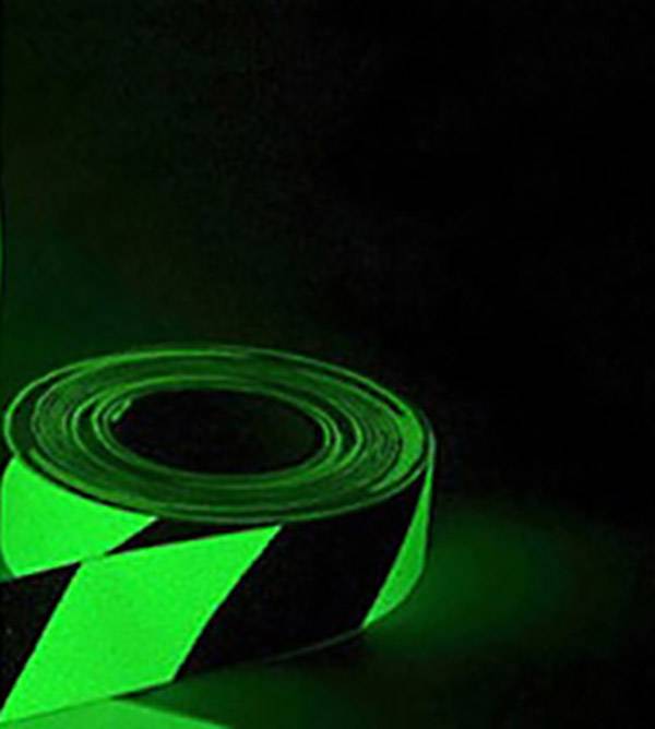 B-SAFETY AR226050 Протиковзке фотолюмінесцентне покриття (Д x Ш) 18,3 м x 50 мм чорний, білий