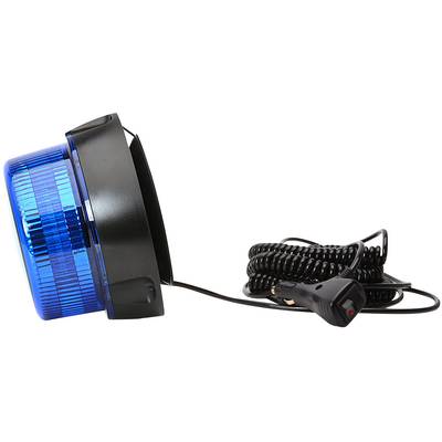 Lampa błyskowa z czarnym uchwytem i spiralnym przewodem zasilającym do gniazda zapalniczki. Stosowana w pojazdach podczas akcji ratunkowych.