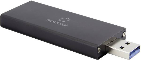 Renkforce RF-4521561 Obudowa M.2 SSD USB 3.0 5 GBit/s M.2 SATA 2230, 2242 RF-4521561
