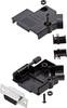 encitech 6355-0034-11 Zestaw listew żeńskich D-Sub D45PK-P-09-DBS-K, rzędy: 2, styki: 9, 45 °, 1 zest.