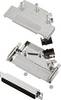 encitech 6355-0009-04 Zestaw listew męskich D-Sub D45PK-M-37-DBP-K, rzędy: 2, styki: 37, 45 °, 1 zest.