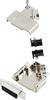 encitech 6355-0009-12 Zestaw listew żeńskich D-Sub D45PK-M-15-DBS-K, rzędy: 2, styki: 15, 45 °, 1 zest.