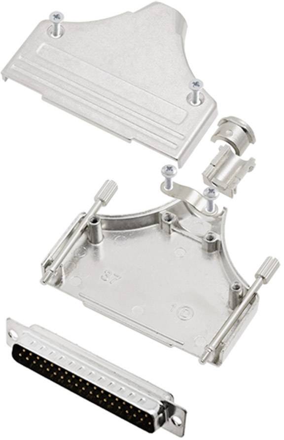 encitech MHDM-37-DBP-K 6355-0005-04 Комплект роз'ємів D-Sub чоловічі 180° Кількість контактів: 37 Паяльна чашка 1 комплект