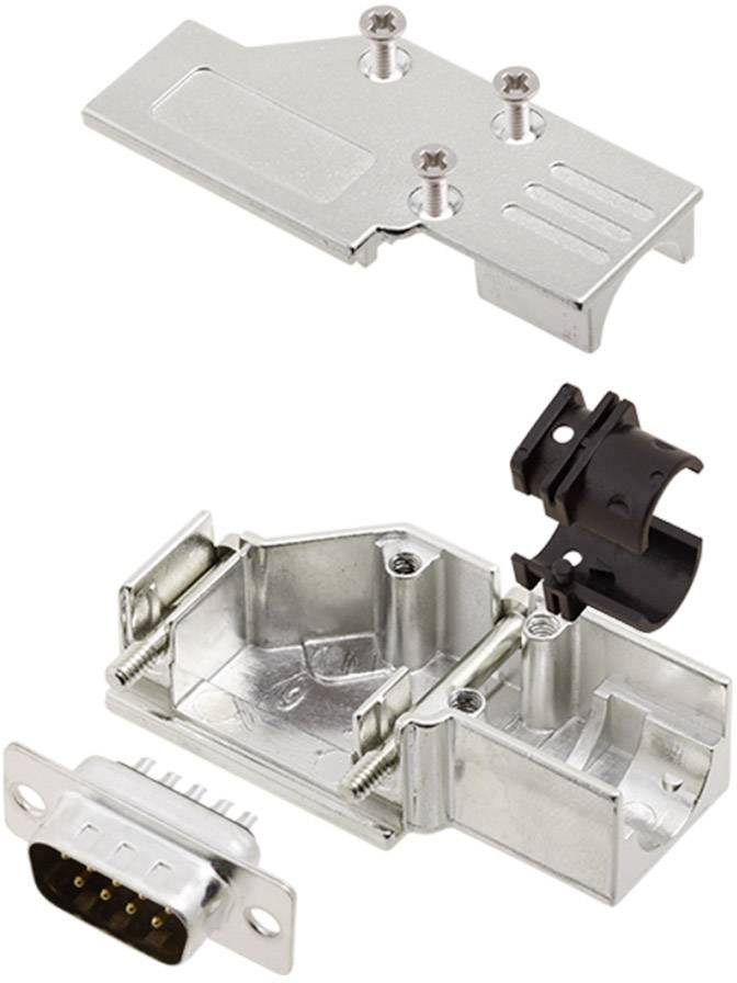 encitech DCMR-FK-09-DMP-K 6355-0065-21 Комплект роз'ємів D-Sub чоловічі 90° Кількість контактів: 9 Паяльна чашка 1 комплект