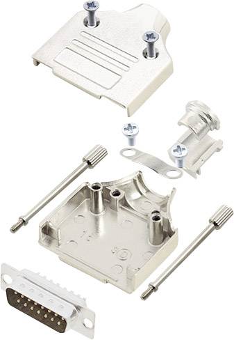 encitech MHDM-15-DMP-K 6355-0006-02 Набор штекерных разъемов D-Sub 180 ° Количество контактов: 15 Чашка для пайки 1 комплект