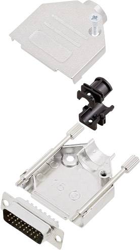 encitech DTZK15-HDP26-K 6355-0012-02 Комплект роз'ємів D-Sub чоловічі 180° Кількість контактів: 26 Паяльна чашка 1 комплект