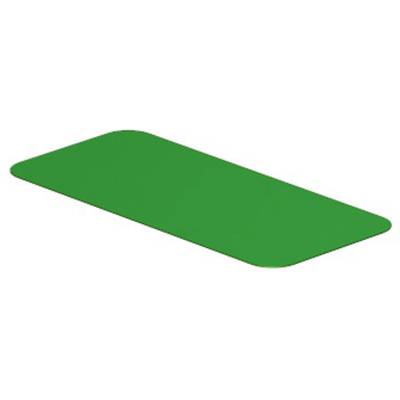 Zielony, prostokątny obiekt z zaokrąglonymi narożnikami.
