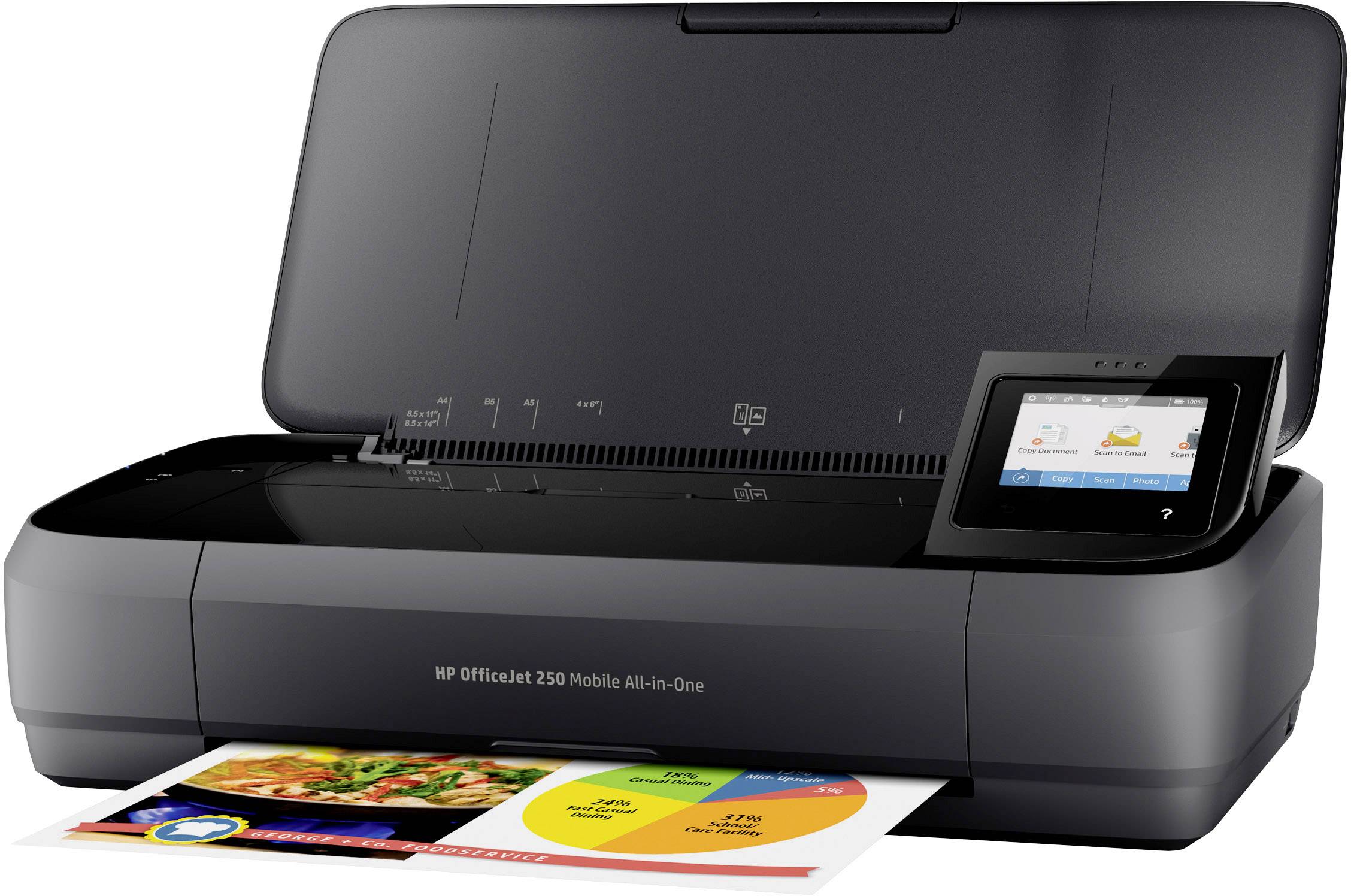 HP OfficeJet 250 All-in-One Kolorowa wielofunkcyjna drukarka ...