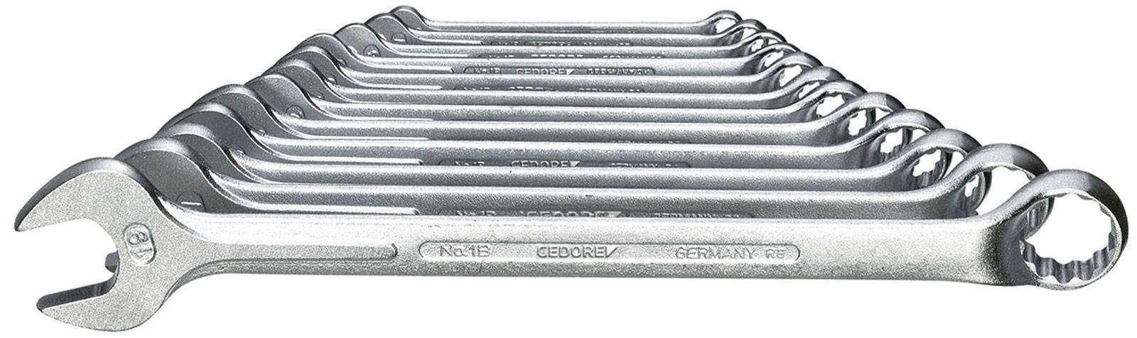 Gedore 6012840 6012840 Zestaw kluczy płasko oczkowych 12 szt. Rozmiar klucza (metryczny) (tylko do tytułu) 6 - 19 mm