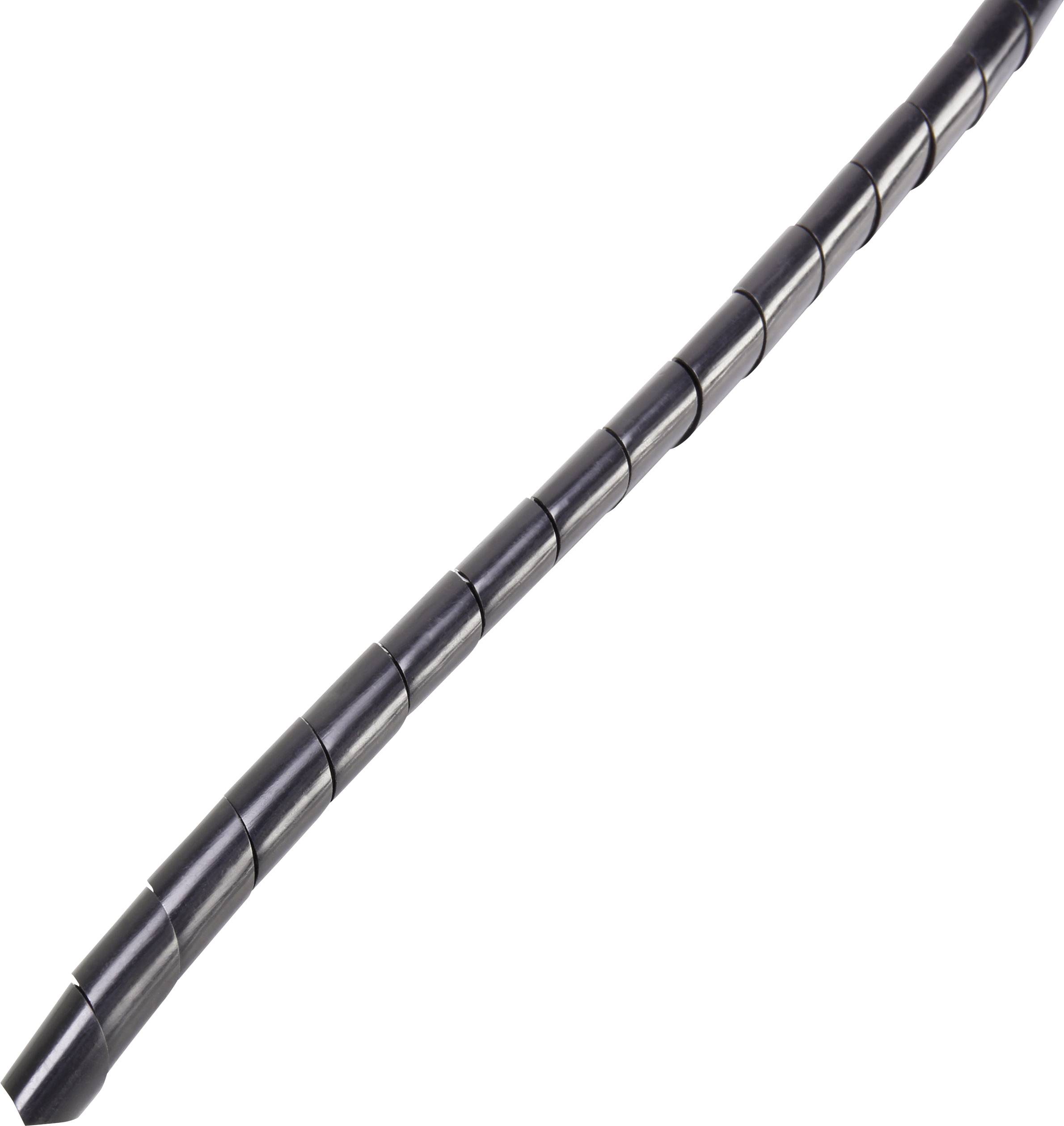 Спіральний шланг Conrad Components, 9-65 мм, чорний, 5 м