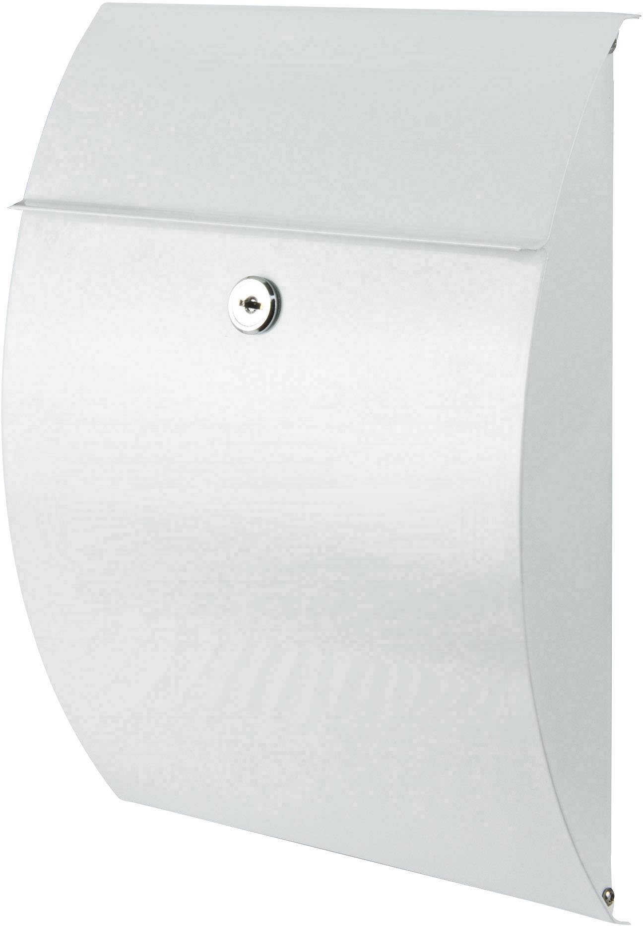 Поштова скринька Burg Wächter 38700 CAPRI 813 W сталева листова біла з ключем-замком