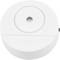 Biały czujnik dymu o okrągłym kształcie z centralnym sensorem, przeznaczony do wykrywania dymu wewnątrz pomieszczeń.