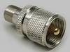 Adapter UHF BKL Electronic 0406033 złącze męskie UHF - złącze żeńskie F 1 szt.