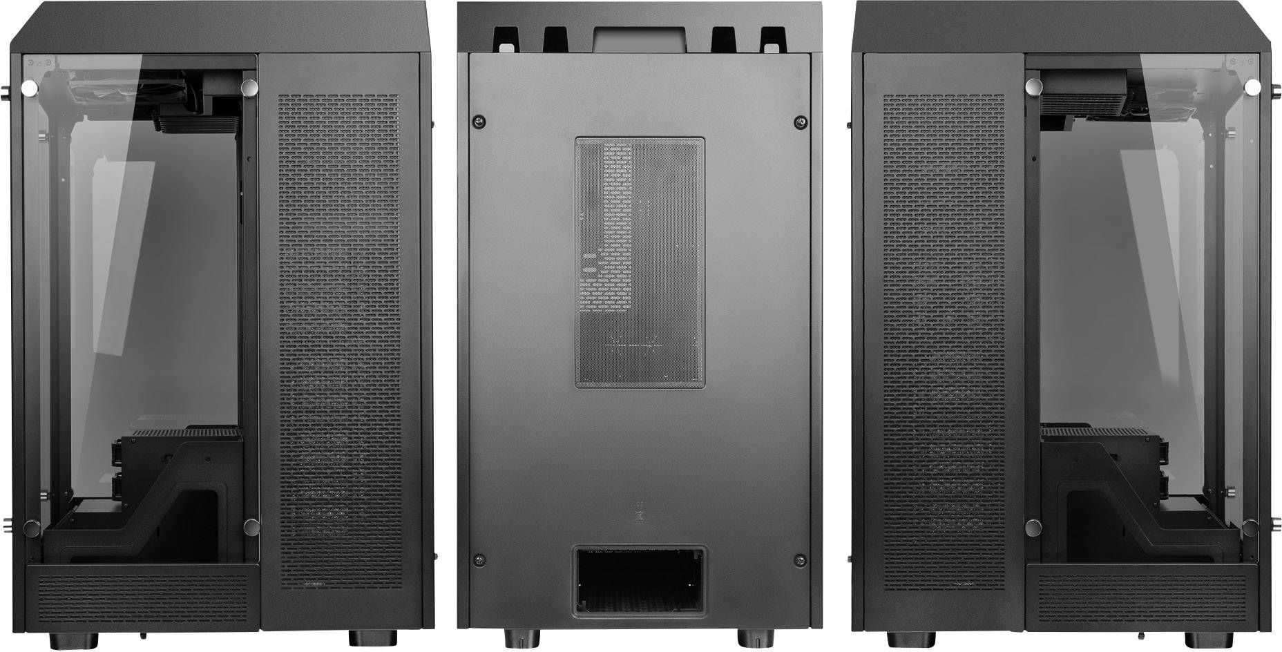 Thermaltake The Tower 900 Full Tower Obudowa do komputera czarny z 2 wentylatorami LED, kompatybilna z systemami chłodze-2