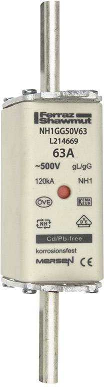 Запобіжник Mersen 1B155.000000 NH Розмір запобіжника = 1,63 A 500 V 1 шт.