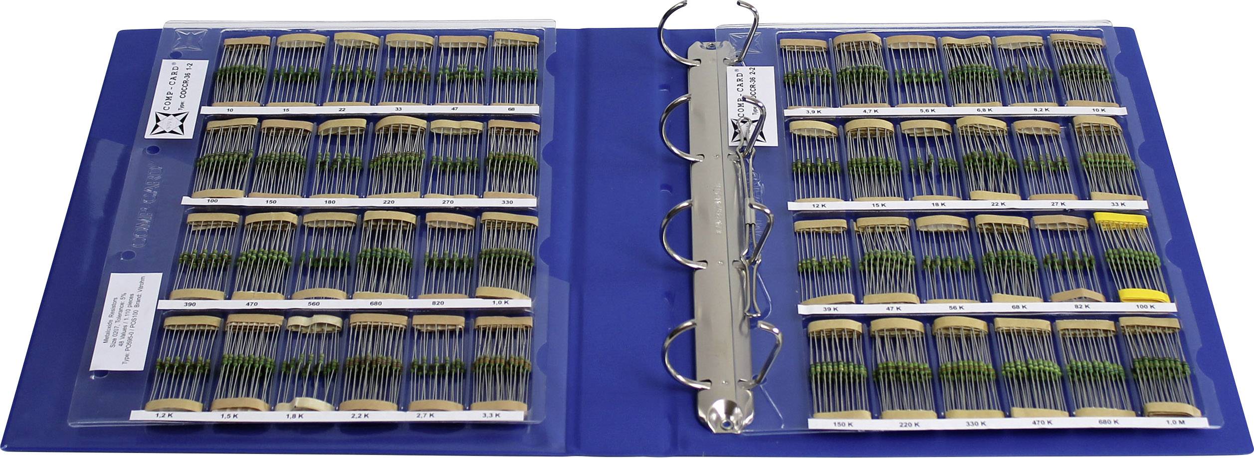 NOVA by Linecard COCCR-36 COCCR-36 Набор металлопленочных резисторов 0207 1 Вт 5% 1 шт.