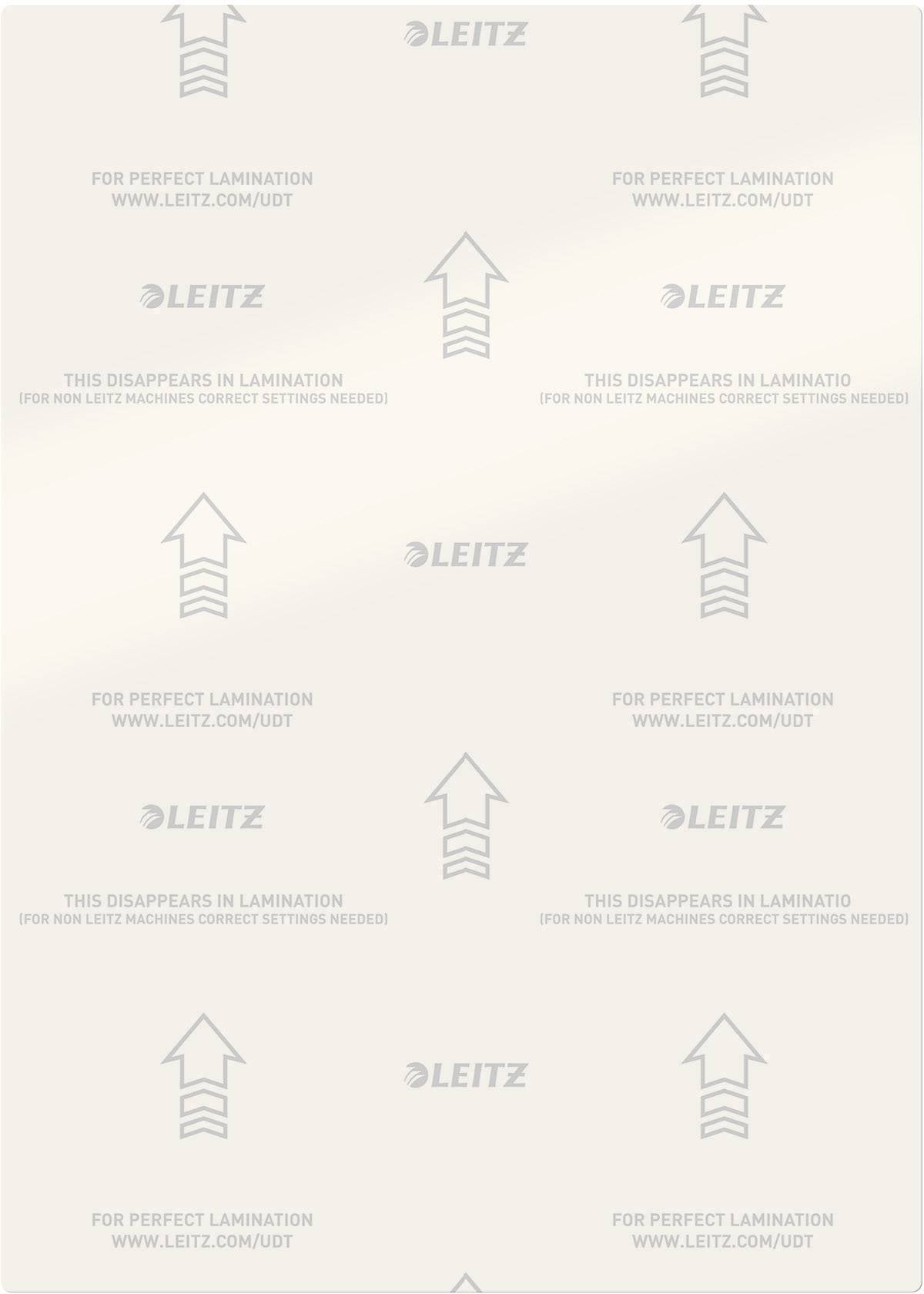 Фольга для ламінування Leitz DIN A4 125 мікрон глянцева 100 шт.