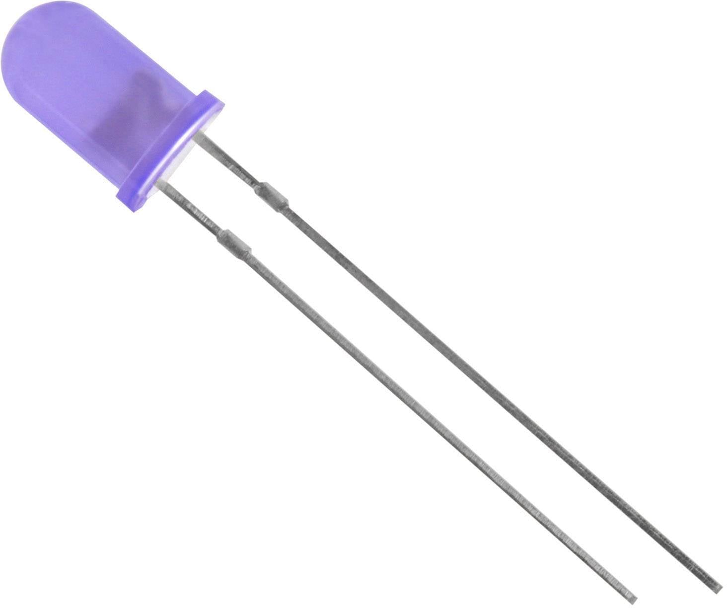 Dioda LED THT HuiYuan 5034B2D-ESB-C, niebieski, okrągły, 5 mm, 2800 mcd, 50 °, 20 mA, 3.1 V