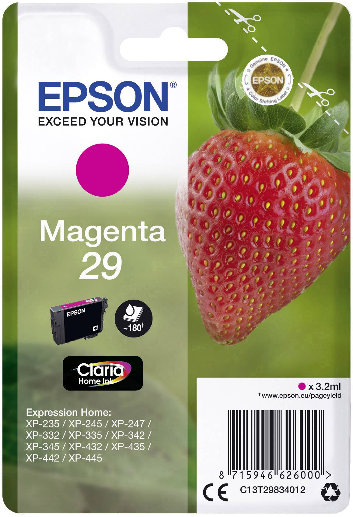 Оригінальні чорнила Epson 29 Magenta C13T29834012