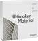 Opakowanie pudełka z materiałem Ultimaker z napisem 'Ultimaker Material'. Zawiera materiał PLA w kolorze srebrny metalik, 750 gramów.