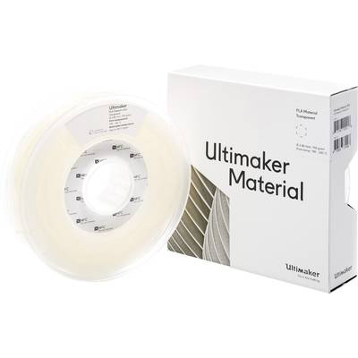 Filament do drukarek 3D PLA Ultimaker PLA - M0751 Transparent 750 - 211399, Średnica filamentu: 2.85 mm, 750 g, przeźroc