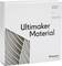 Opakowanie materiału Ultimaker, materiał PLA w kolorze perłowej bieli, 750 gramów, do druku w temperaturze 195-240°C.
