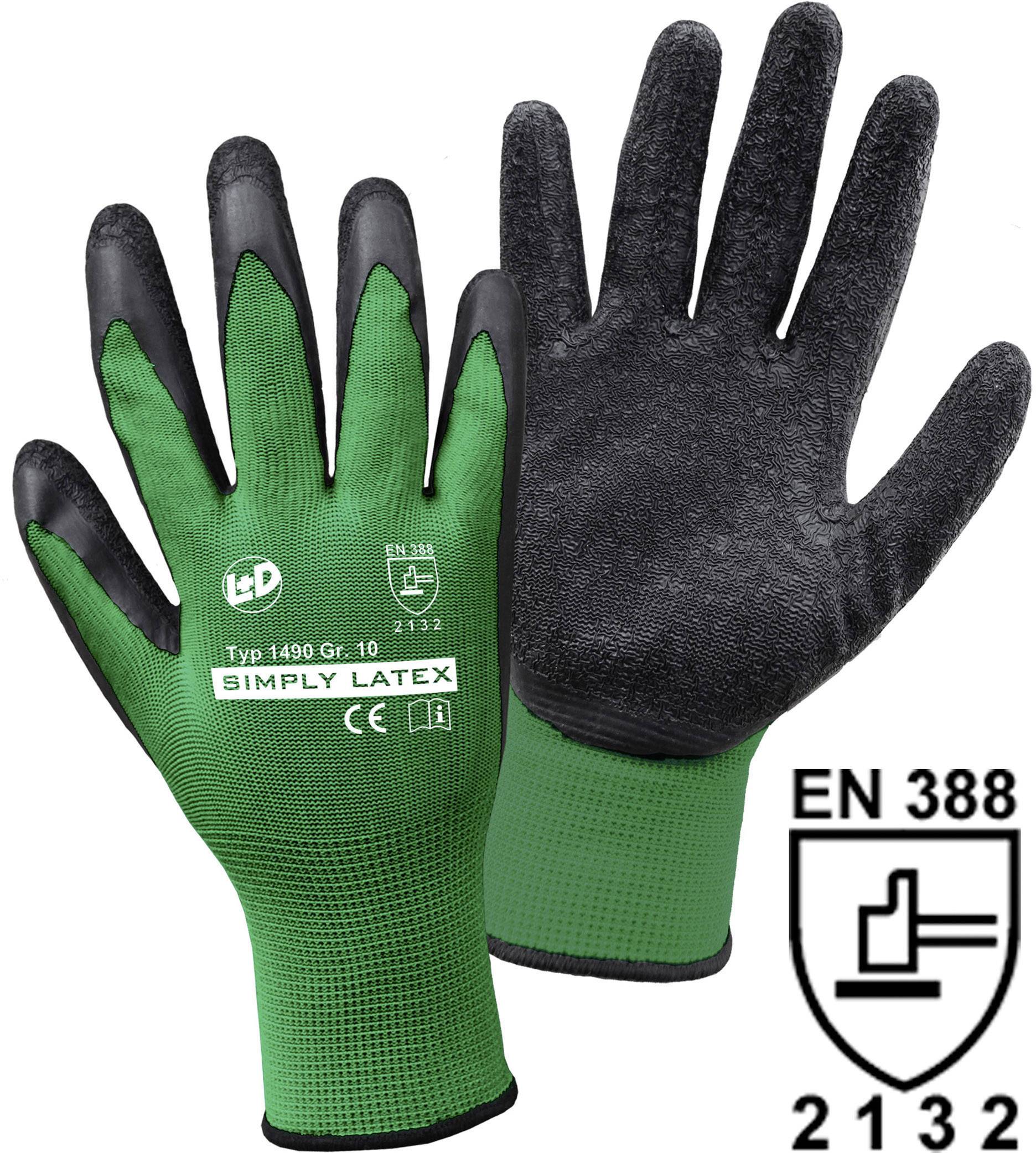 Leipold Doehle 1490-9 SIMPLY Latex Lateks Rękawice robocze Rozmiar rękawic: 9 EN 388, EN 13997:1999 ISO 13997:1999 CAT I