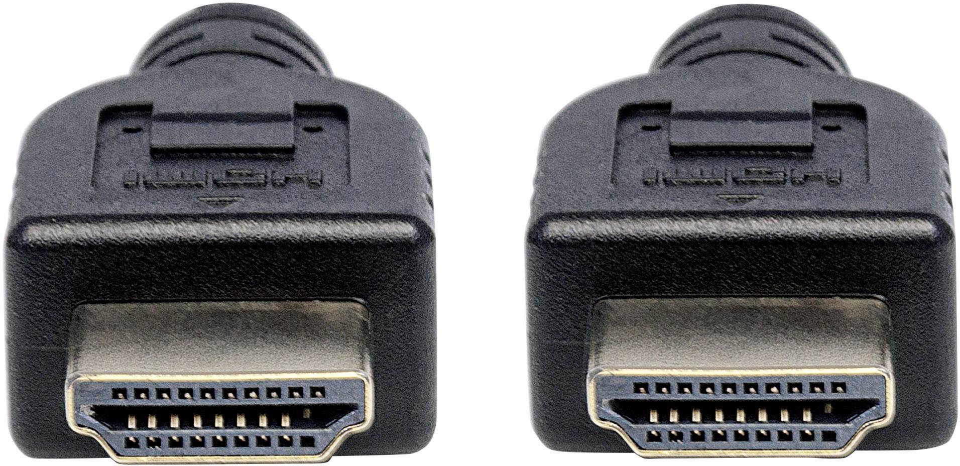 Кабель Manhattan HDMI, штекер HDMI-A, штекер HDMI-A 3,00 м, чорний, 353946, 4K UHD, сертифікований UL, кабель HDMI