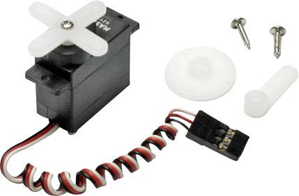 Master Modellbau S2112 mini servo Матеріал приводу: пластик Тип конектора: Uni (Graupner / JR / Futaba)