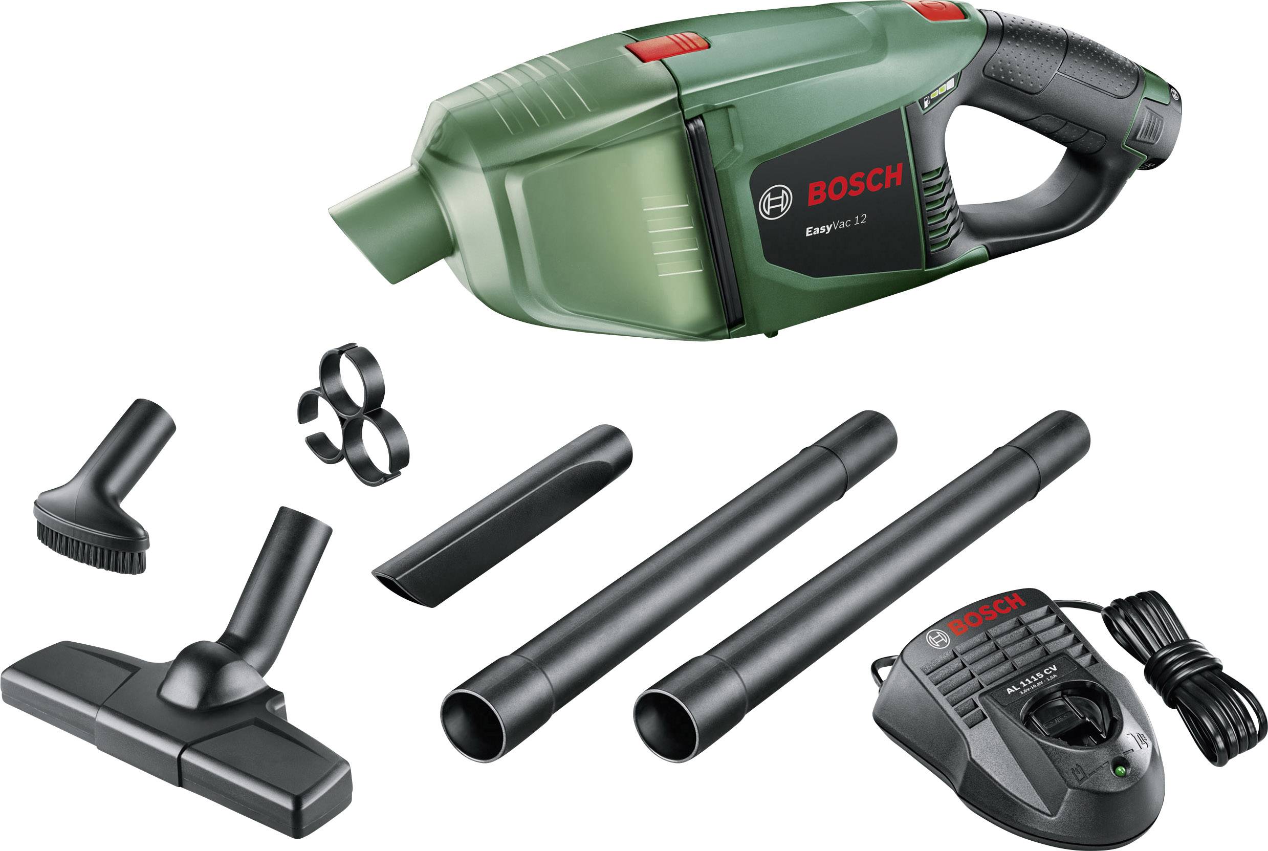 Bosch Home and Garden EasyVac 12 06033D0001920 Odkurzacz ręczny, akumulatorowy 12 V 12 V z akumulatorem, łącznie z ładow