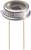 Srebrny czujnik fotoelektryczny BPX61 z dwoma długimi przewodami u dołu; stosowany jest w urządzeniach pomiarowych światła.