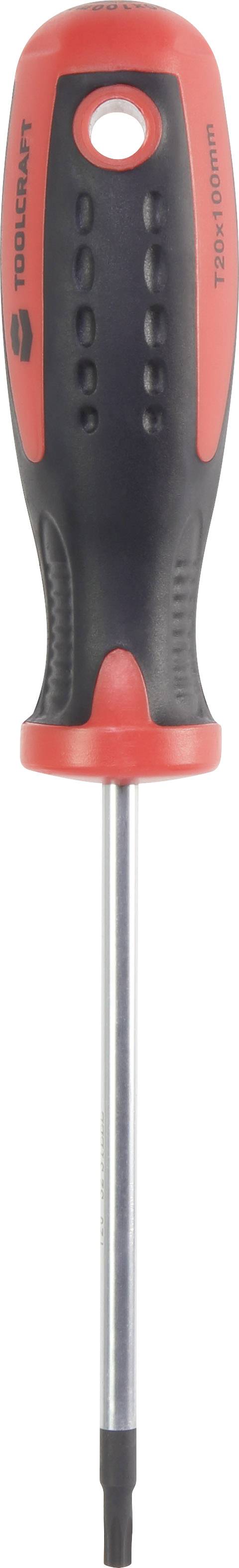 TOOLCRAFT для майстерні Шестигранна викрутка Розмір викрутки T 20 Довжина наконечника: 100 мм DIN ISO 8764 1 шт.