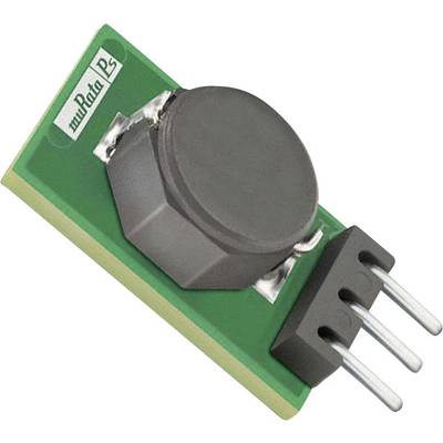 Mały, prostokątny moduł elektroniczny z kondensatorem i trzema metalowymi stykami, zamontowany na płytce drukowanej.