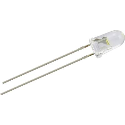 Dioda LED THT TRU COMPONENTS 1557175, biały, okrągły, 5 mm, 18000 mcd, 22 °, 20 mA, 3.6 V