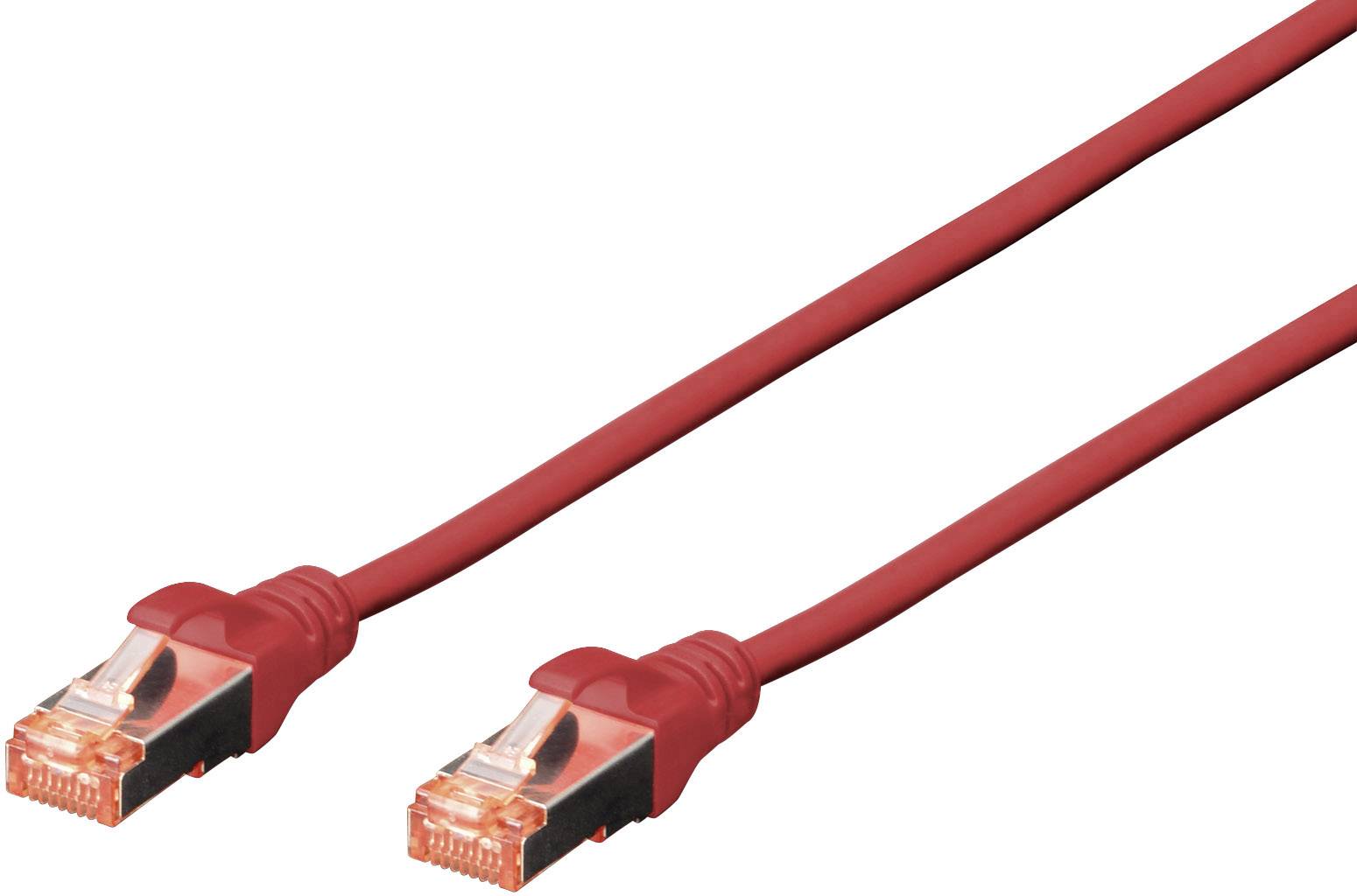 Мережевий кабель Digitus DK-1644-050/R, 1 шт., RJ45, CAT 6, S/FTP, 5.00 м, червоний