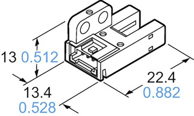 Оптический щелевой датчик Panasonic PM-F65W-P, 5 - 24 В/DC, 1 шт.