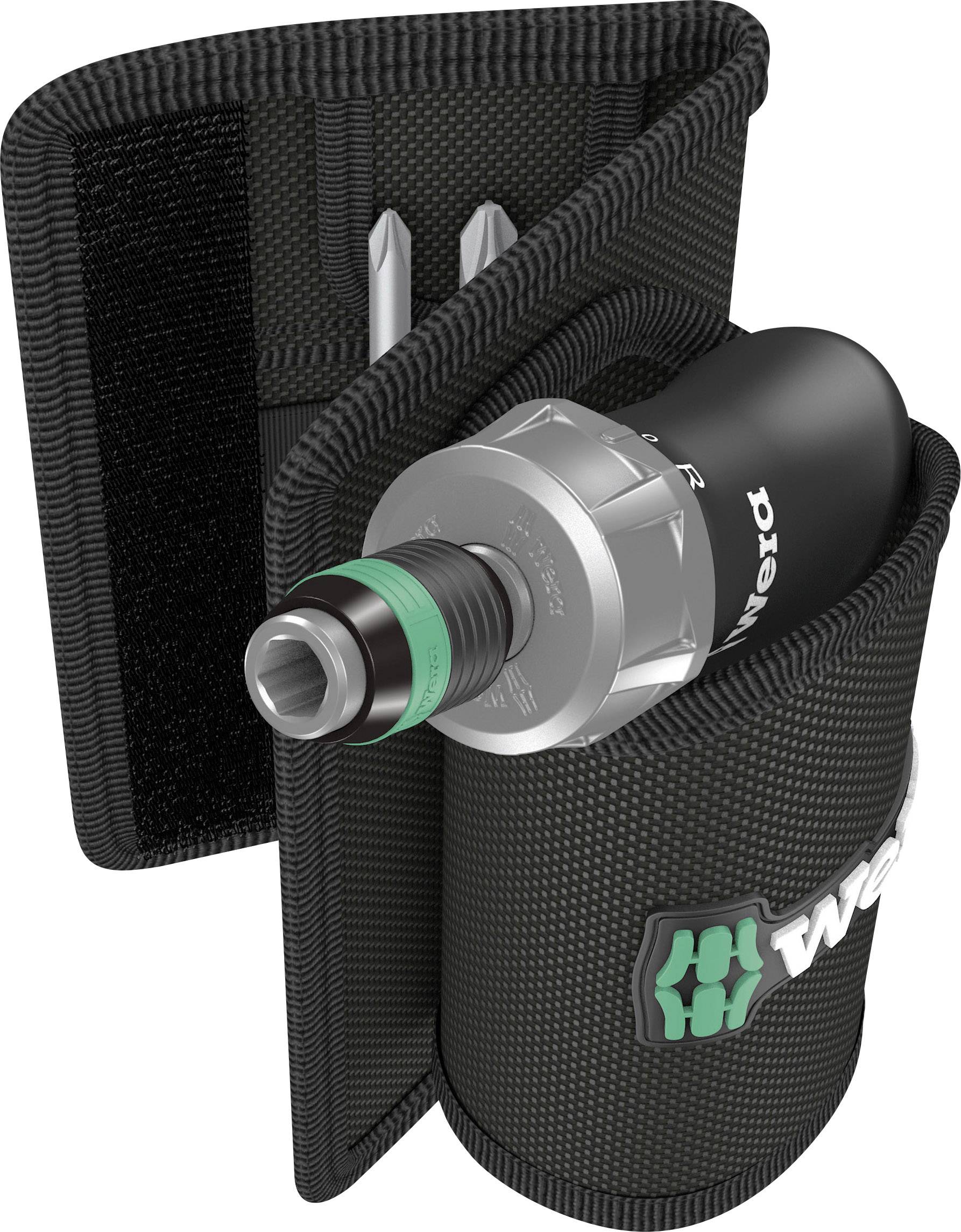 Poręczne narzędzie śrubokrętu z wymiennymi grotami w solidnym etui, idealne do wszechstronnego użycia i łatwego przenoszenia.