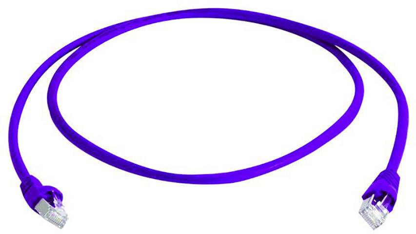 Мережевий кабель Telegärtner 100008685, 5 м, RJ45, CAT 6a, S/FTP, 5.00 м, бузковий