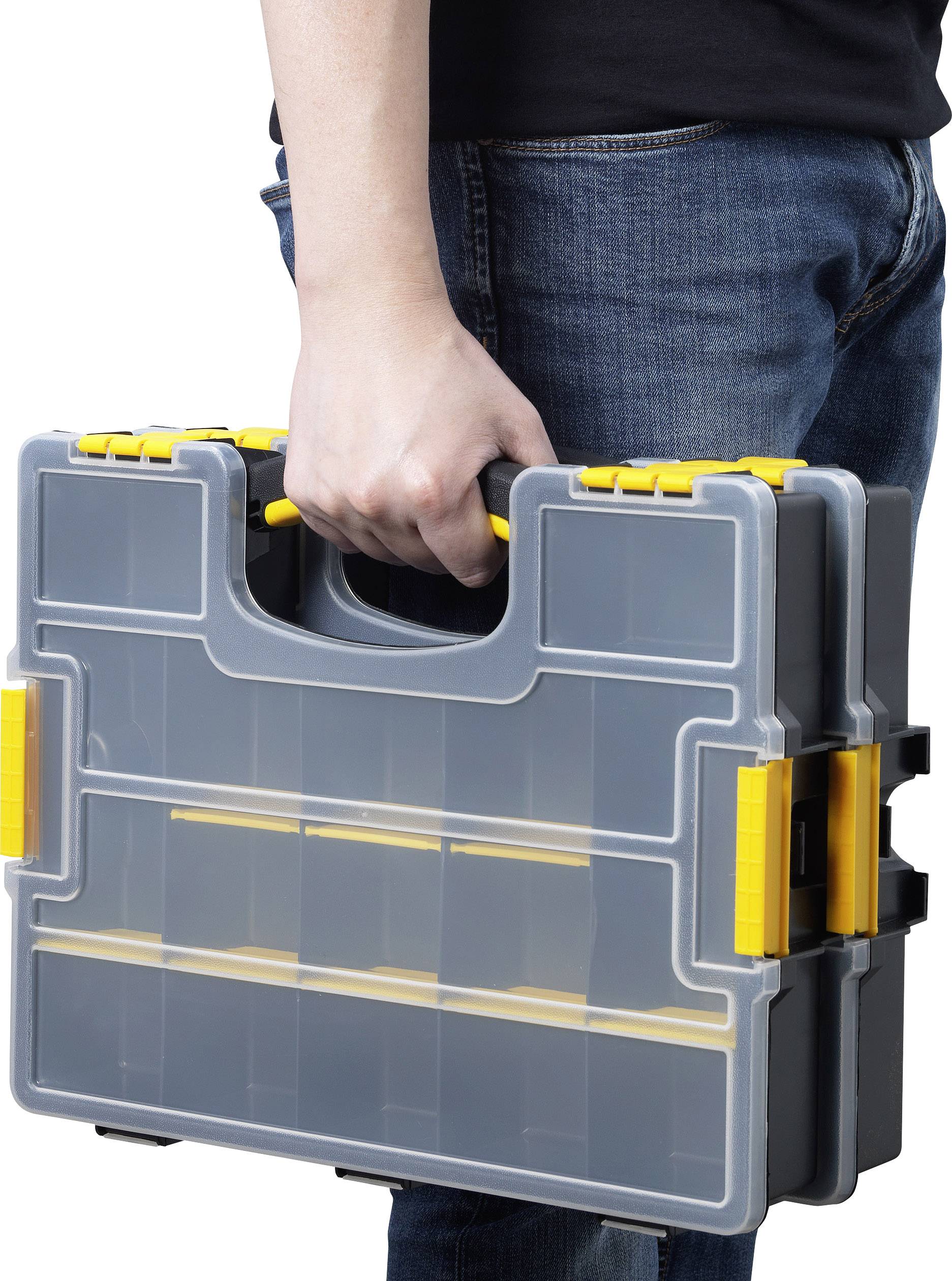 Асортиментна коробка TOOLCRAFT (Д x Ш x В) 370 x 286 x 140 мм Кількість відділень: 15 змінних поділів Вміст 2 шт.