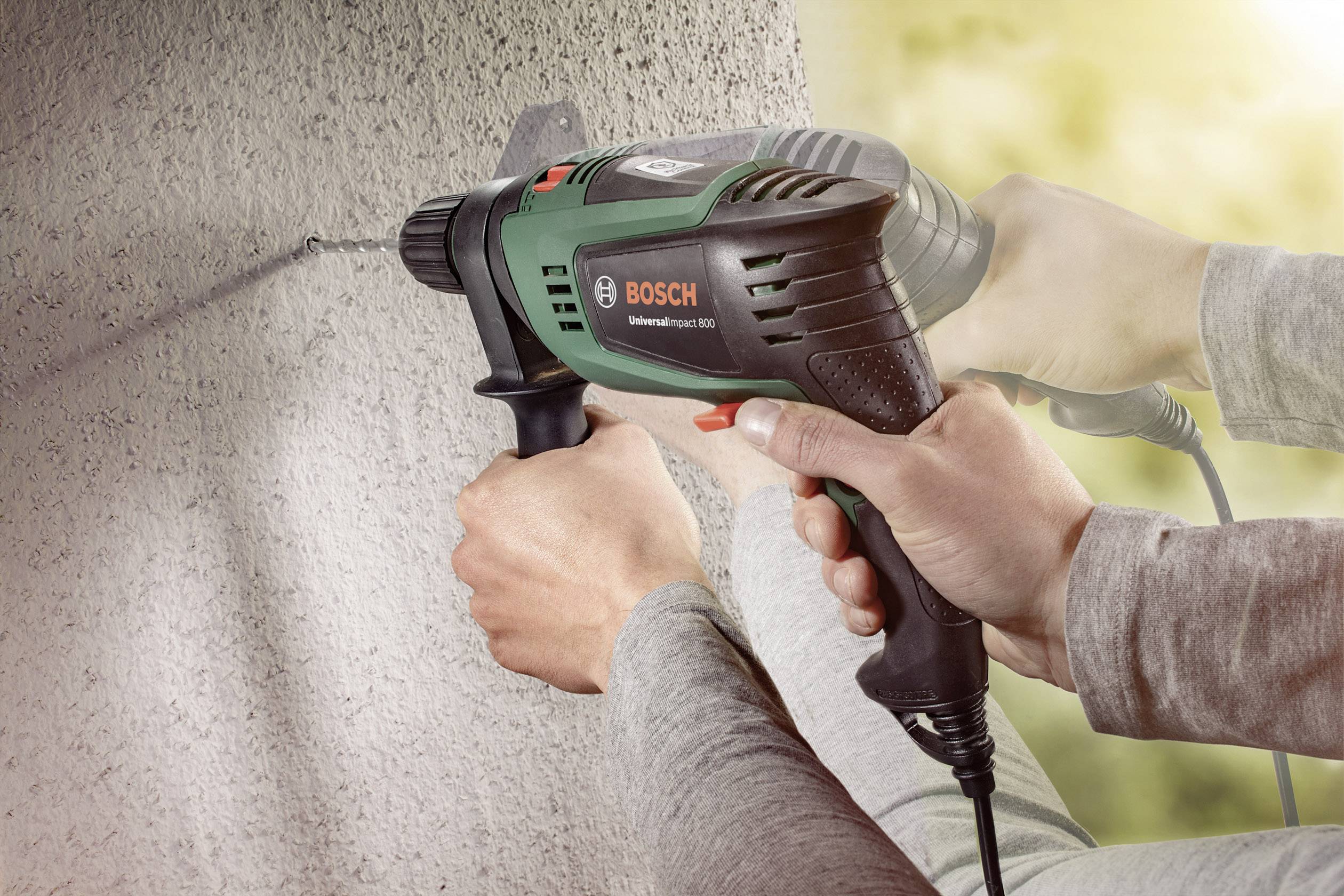 Ударний дриль Bosch Home and Garden Universal Impact 800 з 1 швидкістю, 800 Вт, з кейсом