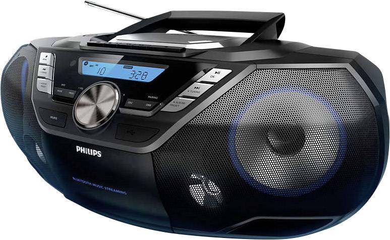 Philips AZB798T DAB+ радіо-CD, метрові хвилі (VHF), чорний