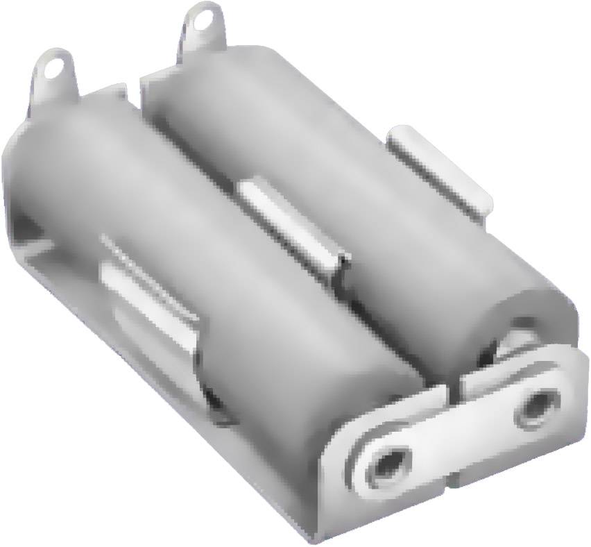 Відсік для батарейок Keystone Electronics 146, 2 батарейки типу АА, паяне з'єднання (Д x Ш x В) 55 x 29 x 15 мм