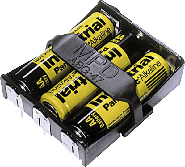 MPD BA3AAPC-UL94V-0 Відсік для батарейок 3xAA паяні з'єднання (Д x Ш x В) 58 x 48 x 16 мм