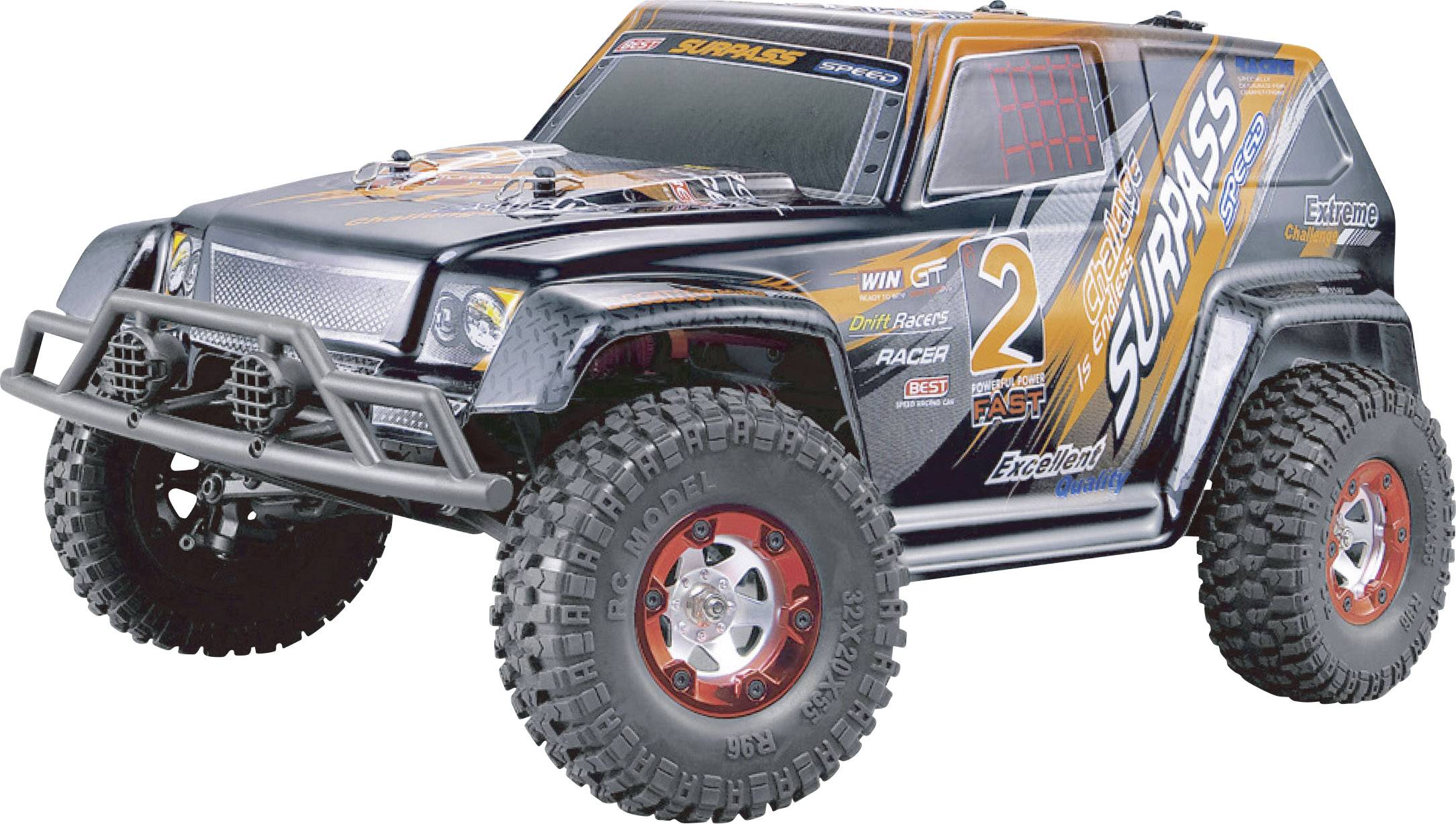 Amewi Extreme Pro Bezszczotkowy 1:12 Model samochodu RC Elektryczny Monstertruck Napęd na wszystkie koła RtR 2,4 GHz