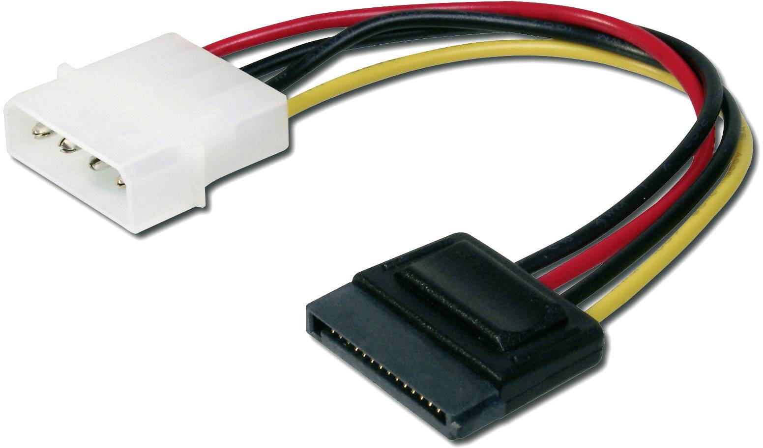 kabel DC (prąd), SATA Digitus AK-430300-002-M AK-430300-002-M, 0.15 m, 1 szt.