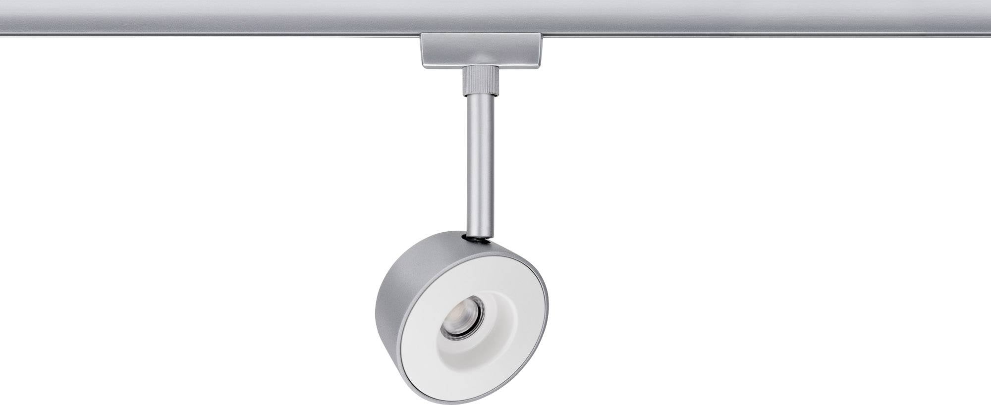 Світлодіодний високовольтний рейковий світильник Paulmann Pellet 95473, вбудований, 4 Вт LED, 240 лм, хромований (матовий), білий